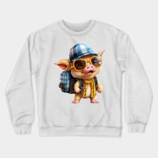 Back To School Pig Crewneck Sweatshirt